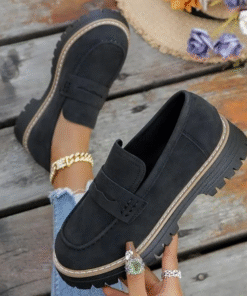 🔥 Last Day 60% OFF 🔥 Women's Lightweight Vintage Penny Loafers - Slip-On Platform Shoes with Thick Rubber Sole