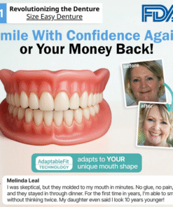 ✅ Advanced Custom-Fit Functional Dentures 🦷 Smile Confidently Again in Just 3 Minutes ❌ No Dentist Needed!