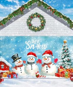 🎄🎅 Welcome Holiday Joy with Christmas Garage Door Cover Decoration