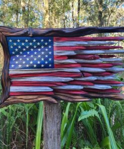 🔥 Symbol of Freedom Handcrafted Wooden American Flag